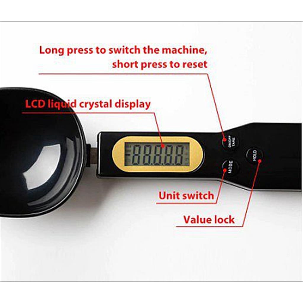 Timbangan Sendok Takar Ukur Elektrik 500 gram - Measuring Cup Digital Spoon Scale Idealife IL-210A