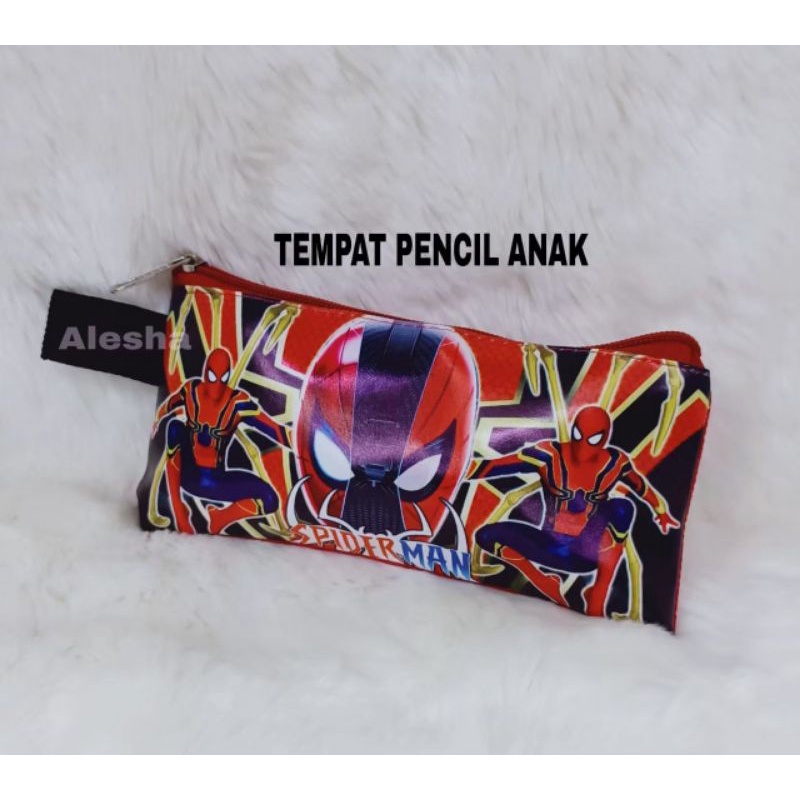 Tempat pensil anak sekolah karakter superhero / MURAH BINGITS