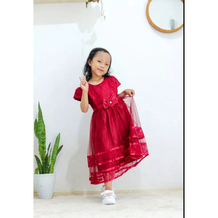 grosir baju pesta anak perempuan / baju ulang tahun / dres anak / dres anak perempuan / baju pesta a