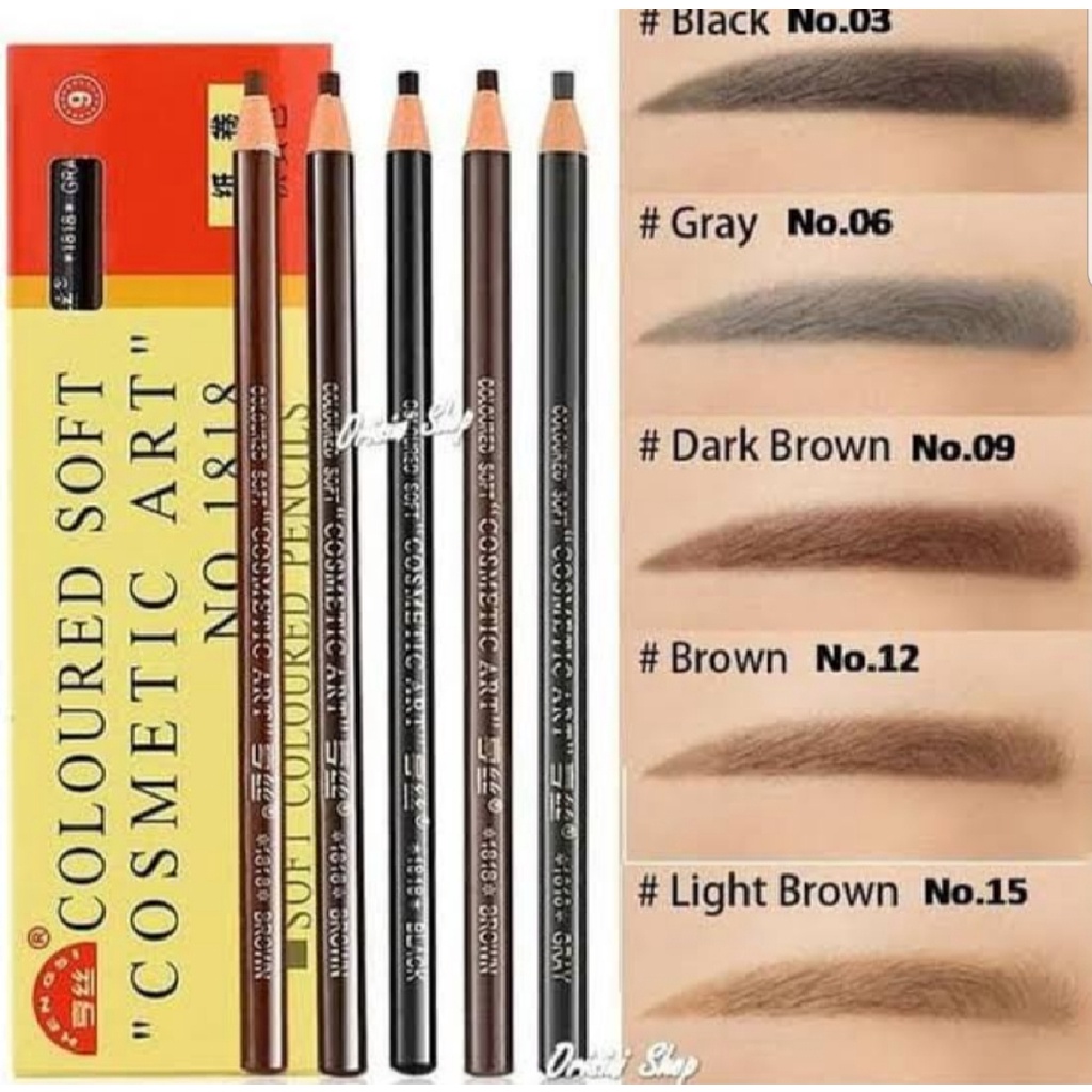 Pensil Alis Benang Hengsi Eyebrow Pensil Make Up Kosmetik Mata