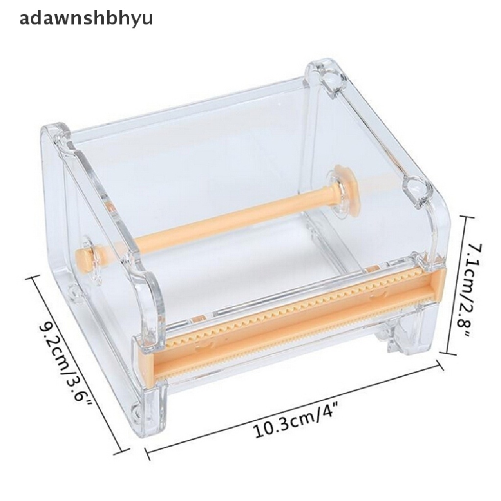 [adawnshbhyu] Desktop Tape Dispenser Pemotong Lakban Washi Tape Dispenser Tempat Lakban Gulung