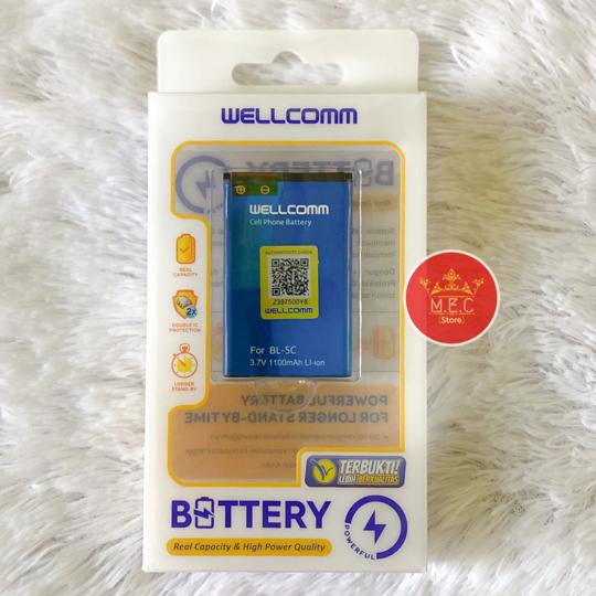 Baterai / Battery Double IC Power Nokia BL-5C / BL5C , BL 5C Original Wellcomm