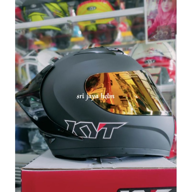 HELM KYT R10 BLAK DOFF PAKET GANTENG ONGKIR 2KG-6
