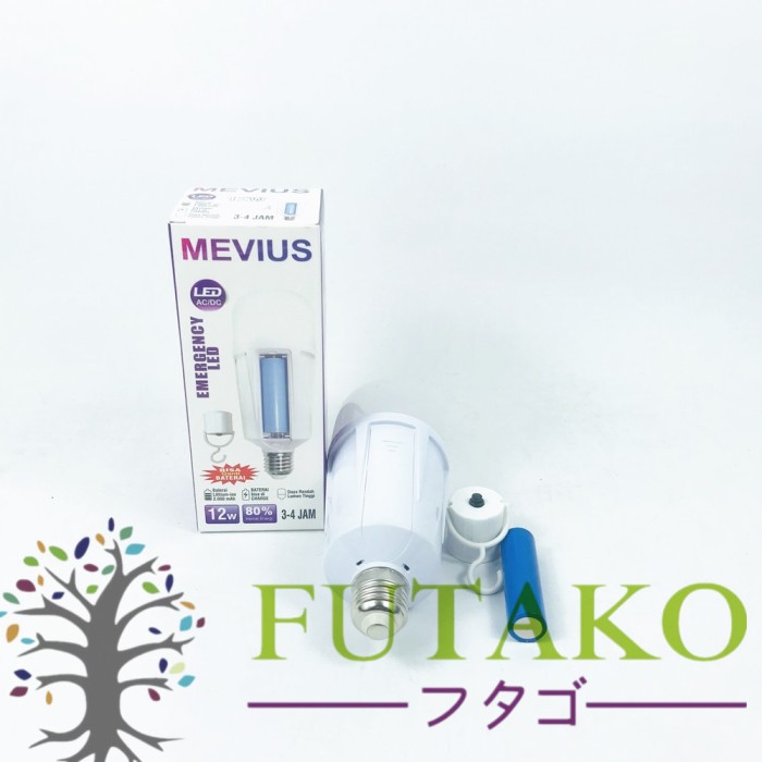 FUTAKO LAMPU EMERGENCY LED BOHLAM LED MAGIC 12 Watt MEVIUS