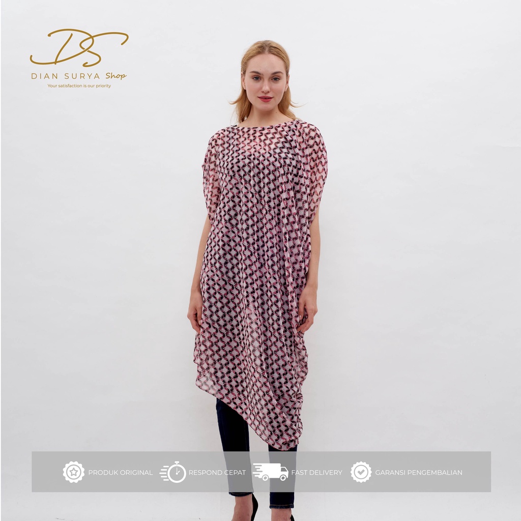 DS Shop - Kamalani Caftan Dress Pink | Mode Casual | Dress wanita dress korea atasan baju tunik prem