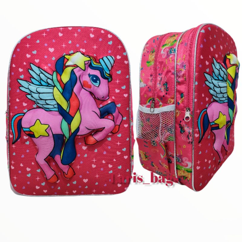 Tas sekolah anak unicon SD/tas sekolah anak pony SD/Tas ransel anak unicon SD/Tas ransel anak pony SD/Tas anak perempuan/Tas anak karakter pony/Tas anak karakter unicon/Tas anak embos 3D/Tas anak/Ransel anak/Tas anak murah/Ransel anak murah