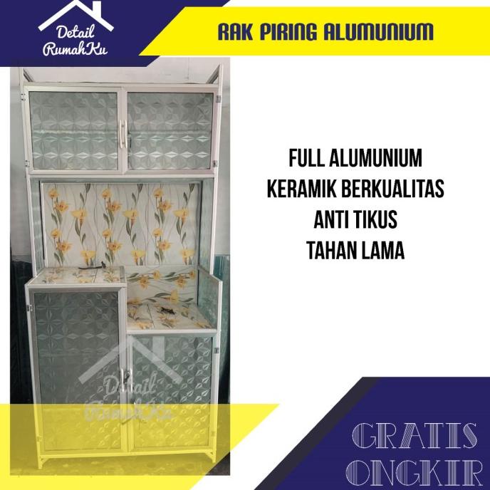 Rak Piring/lemari piring/rak magic com/rak kompor/rak piring aluminium selalu ada