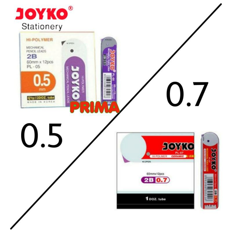 

REFILL PENSIL / ISI PENSIL MEKANIK 2B JOYKO (TERSEDIA UKURAN 0.5 DAN 0.7)