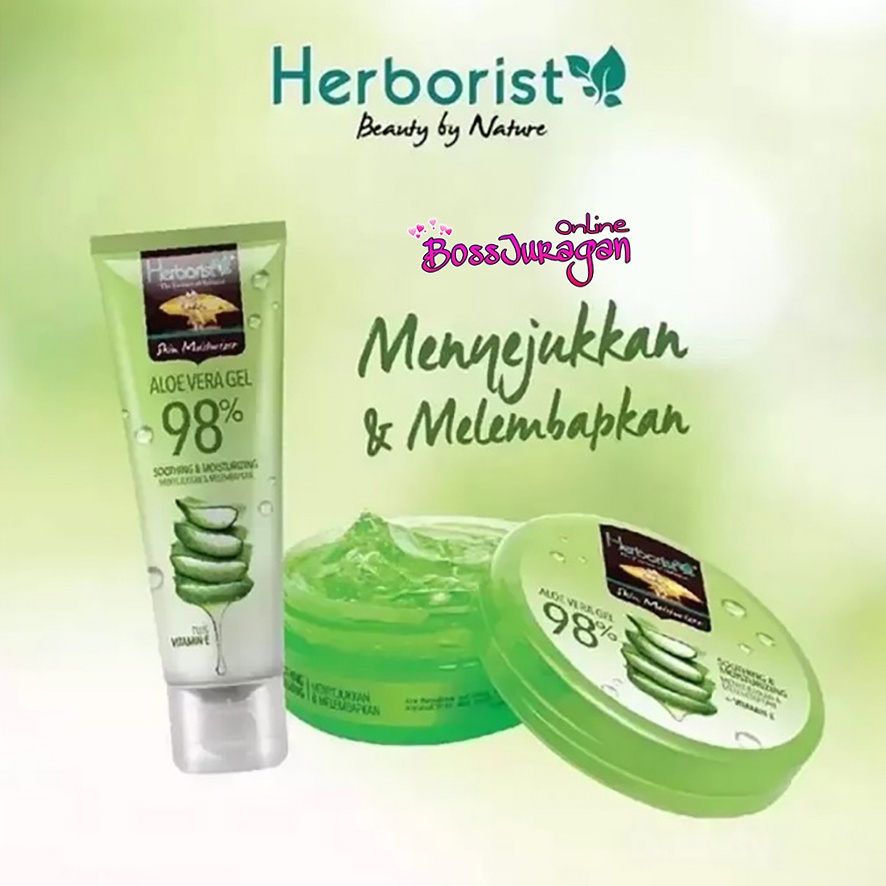 (BOSS) Herborist Aloe Vera Gel TUBE 100gr | Herborist Aloe Vera Gel JAR 250gr | Herboris