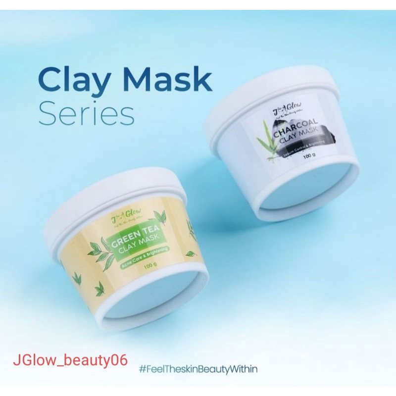 JGlow Skincare Clay Mask Skin Treatment Glowing Perawatan Kecantikan Pemutih Wajah Pria Wanita Bpom