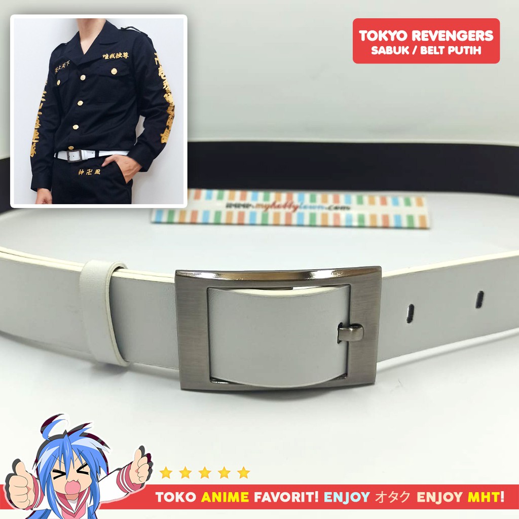 Belt Ikat Pinggang Putih Anime Cosplay Kimetsu no Yaiba Demon Slayer Tokyo Manji Revengers