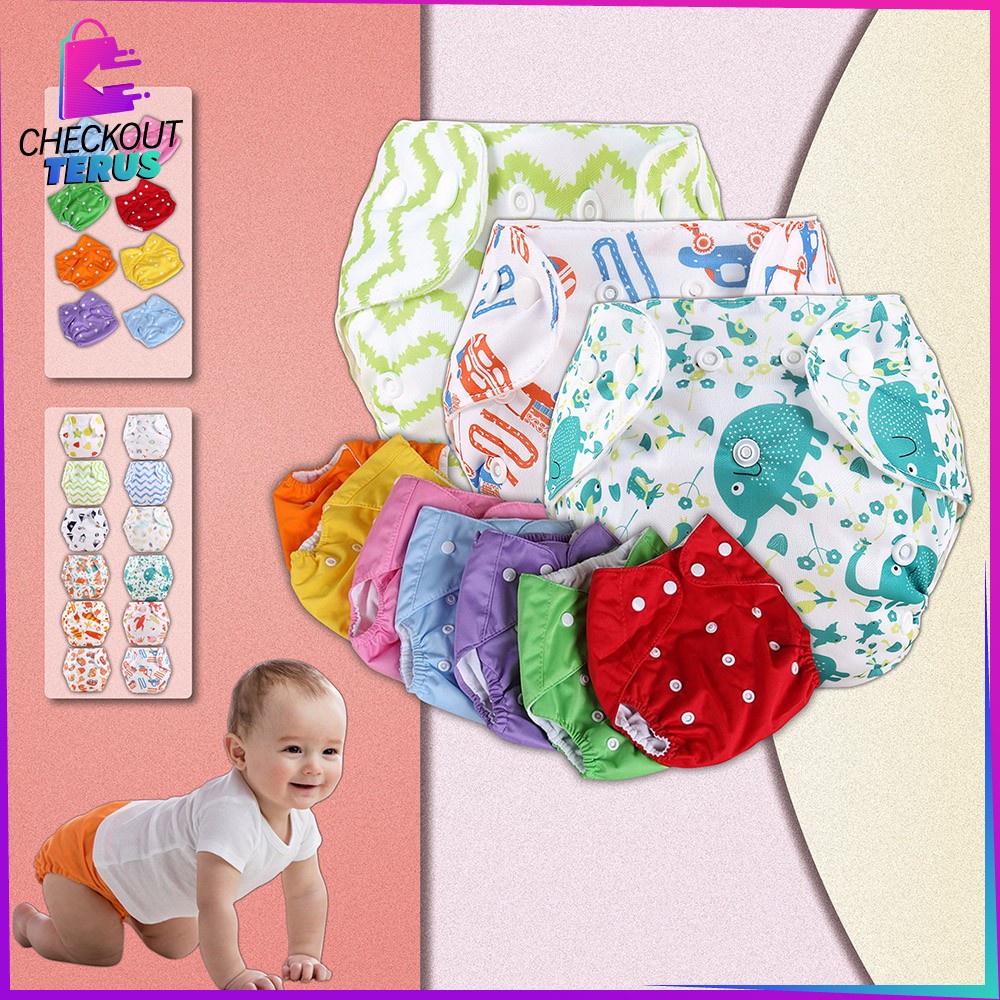 CT P1 Popok Bayi Motif Lucu Popok Bayi Kain Kancing Popok Motif Karakter Cloth Diaper Clodi Popok Bayi Dapat Dicuci