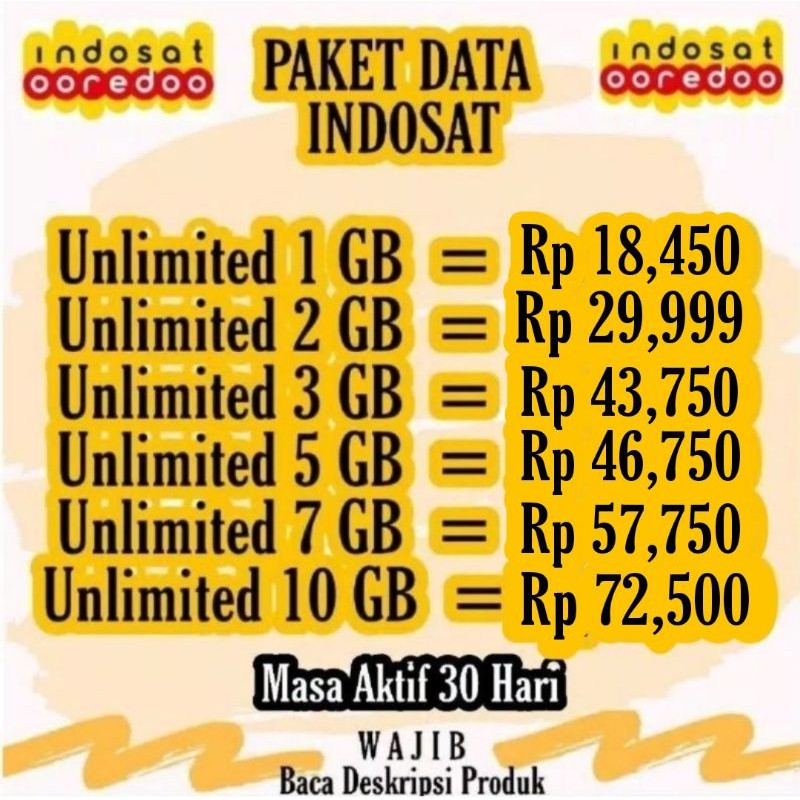 KUOTA INDOSAT UNLIMITED