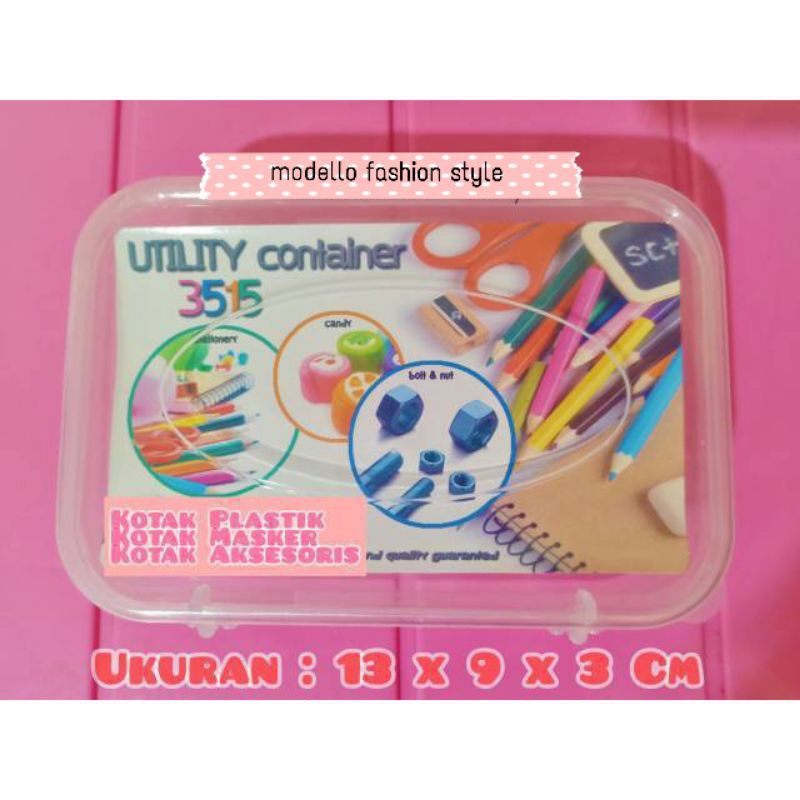 

Multibox UTC 3515 - Kotak Serbaguna - Kotak Plastik Aksesoris Alat Tulis Peniti Masker Jarum Jahit