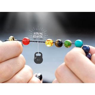  Gelang  Kesehatan Batu Alam 7  Warna  Chakra Black Lava 