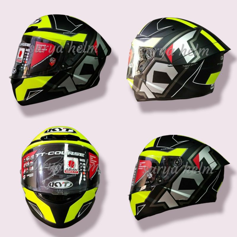 KYT TT-COURSE ELECTRON YELLOW