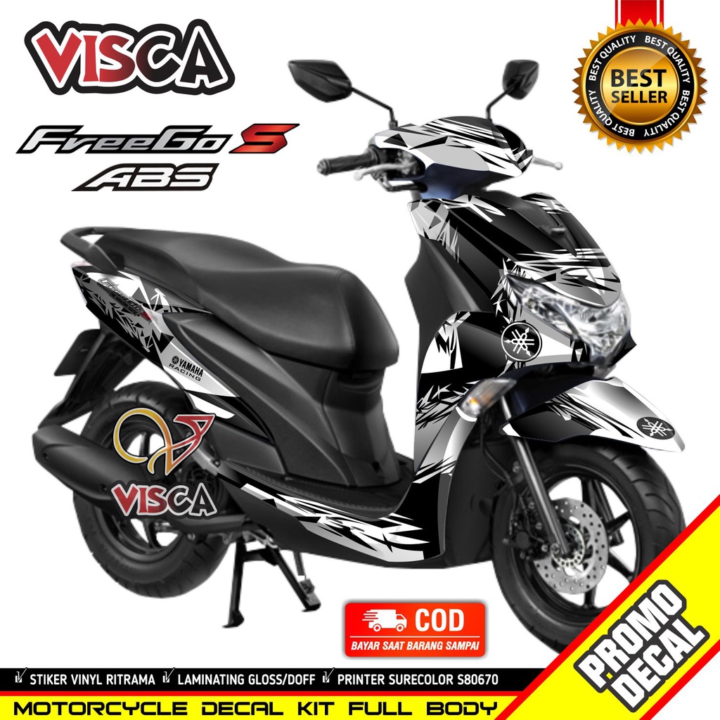Decal Freego Bull Body Striping Yamaha Freego Stiker Motor Freego Full Body Decal Freego Striping Fr