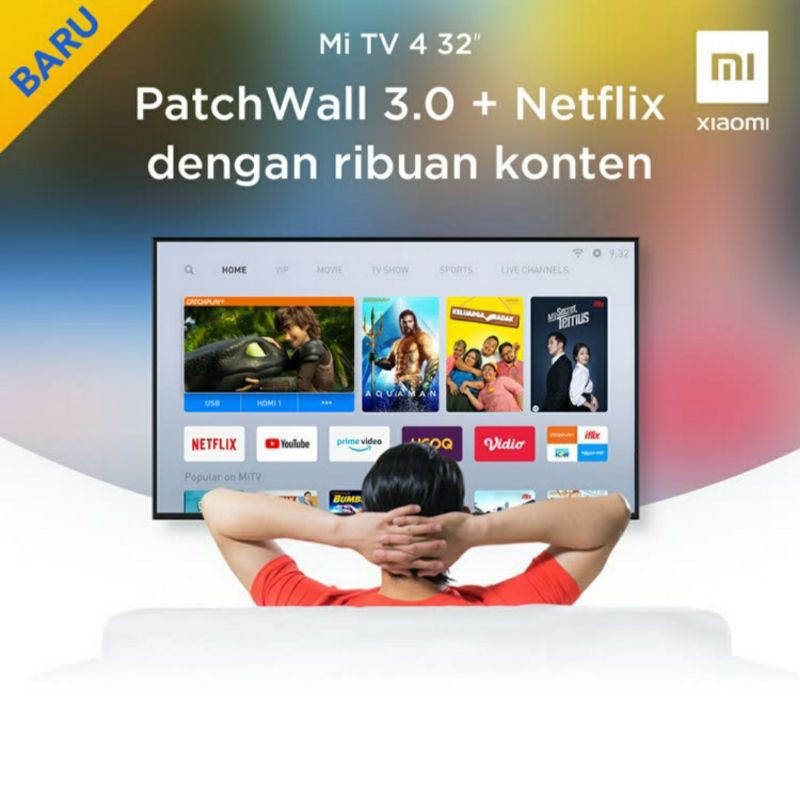 PROMO XIAOMI MI TV 4 32" Inch | Android 9.0 LED Smart TV