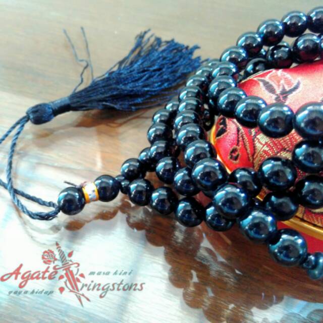 Tasbih Kesehatan Hematite Blustin Black / Tasbih Blustin Kesehatan non magnet