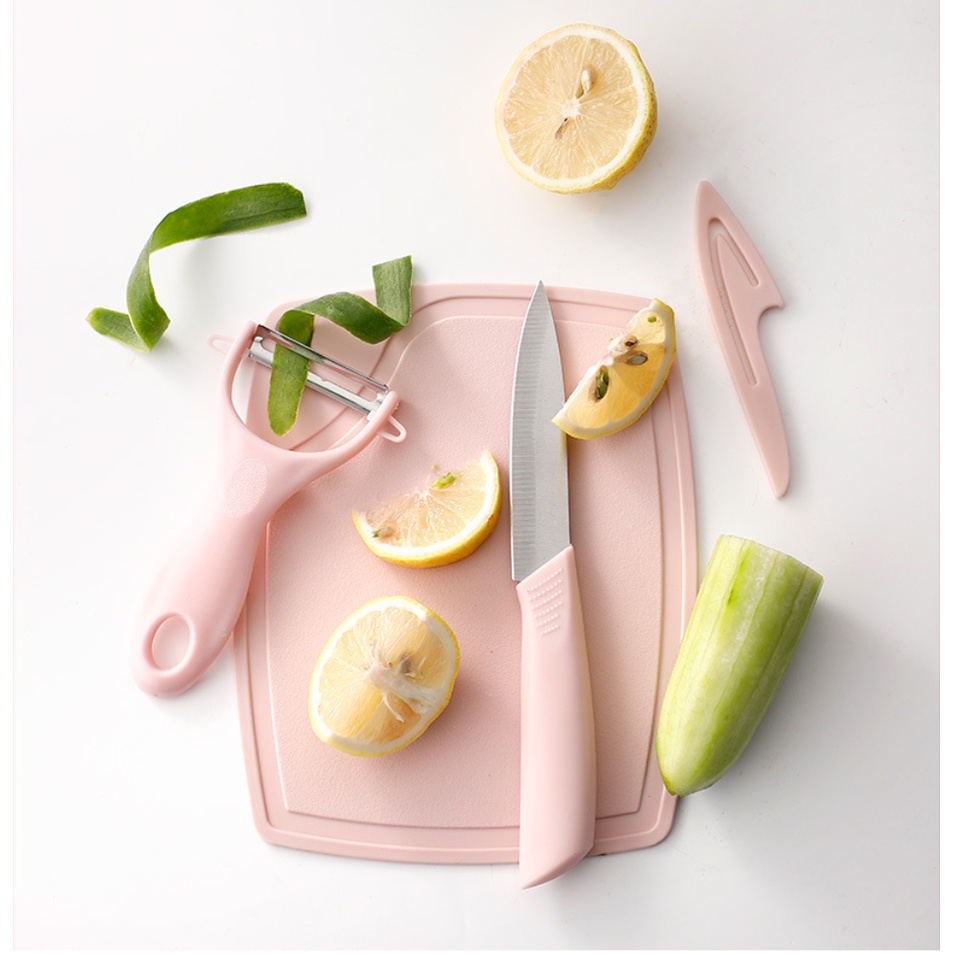 [TULALA SHOP]PISAU SET  2 IN 1 TALENAN 3 IN1 STAINLESS PISAU PENGUPAS BUAH SAYUR DAPUR KNIFE PEELER FRUIT CHOPPING BOARD