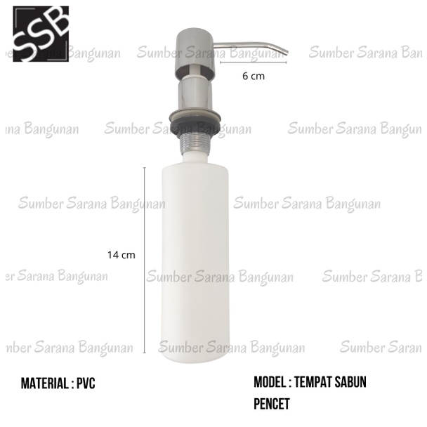 Tempat Sabun Cair Pencet / Tempat Sabun Untuk Sink Wastafel