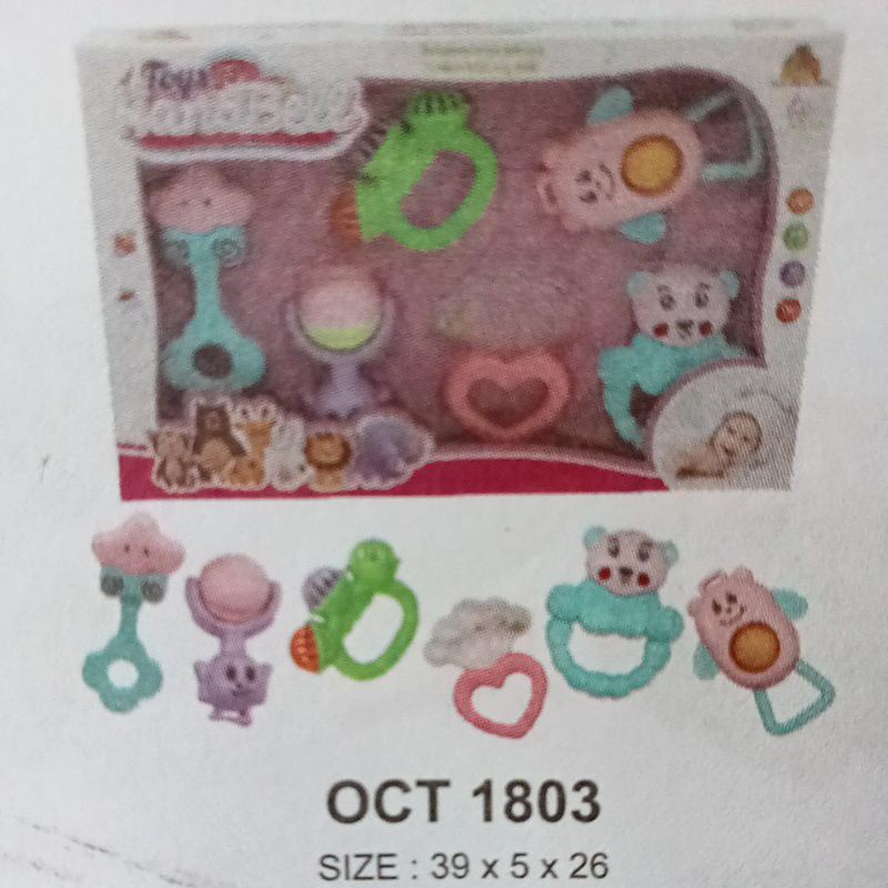 MAINAN ANAK KRINCING BAYI ISI 6PC / RATTLES / MAINAN BAYI ICIK ICIK OCT1803