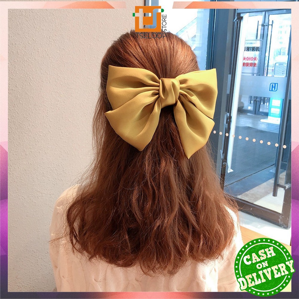 OFM-C160 Ikat Rambut Pita Besar Kuncir Rambut Hairband Aksesoris Wanita Kunciran Rambut Korea Style-7