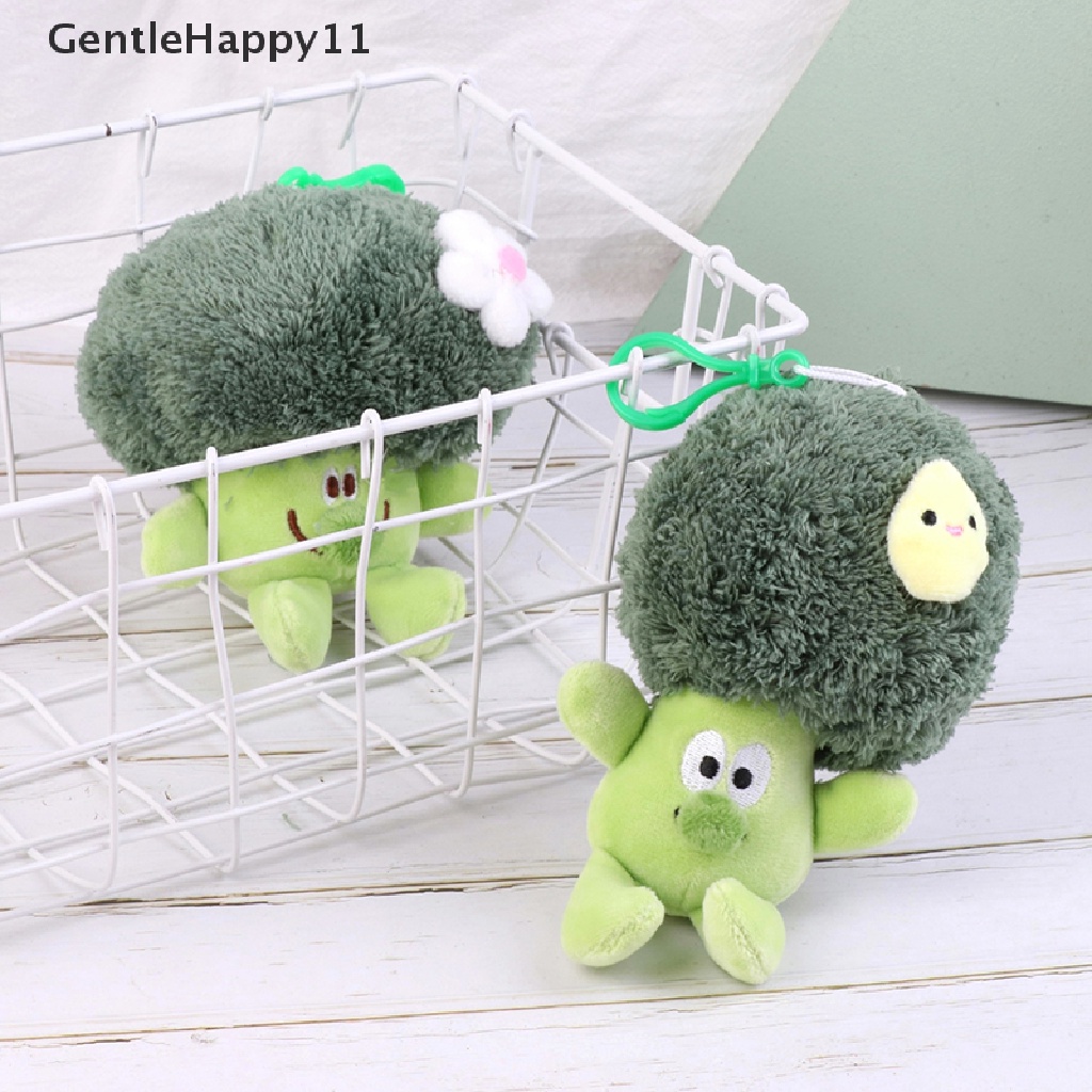 Gentlehappy Gantungan Kunci Boneka Plush Bentuk Sayuran Brokoli Untuk Aksesoris Tas / Hadiah Anak