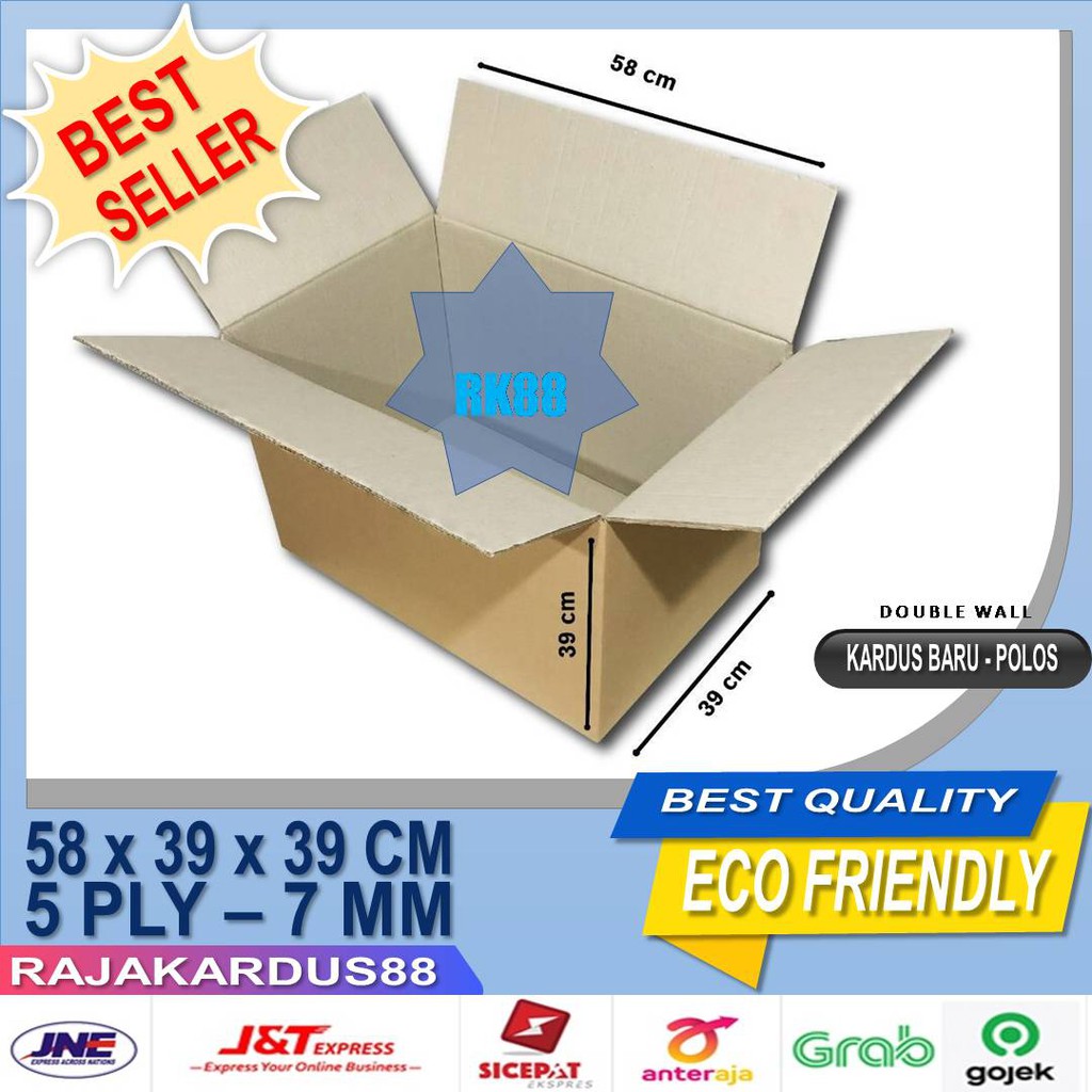 

KARDUS BOX JUMBO POLOS UKURAN 58X39X39 CM DOUBLE WALL