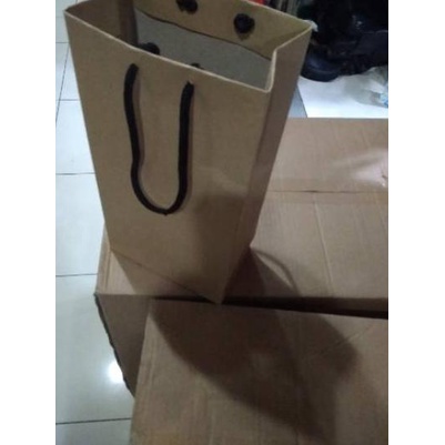 

❆ Paper bag botol polos dan murah isi 12 pcs/bahan tebal ♖