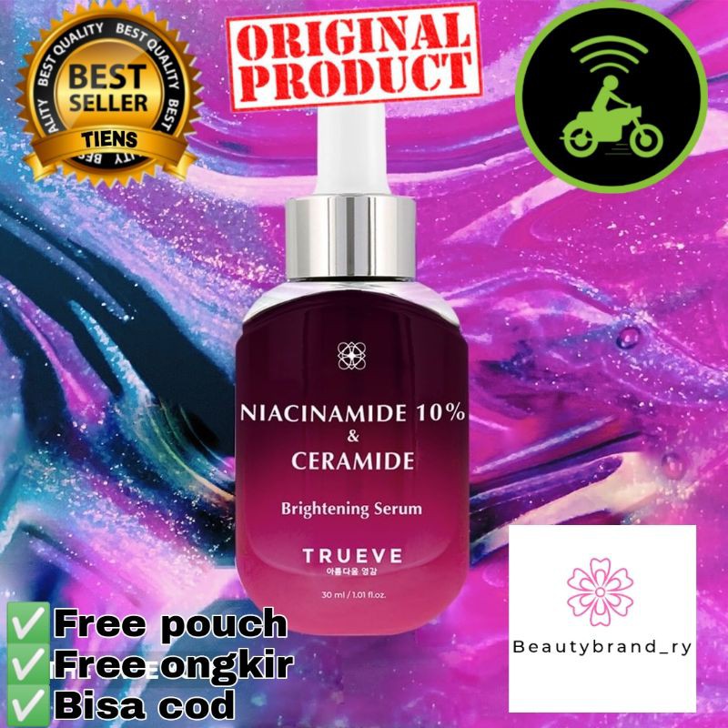 Trueve Niacinamide 10% & Ceramide Brightening Serum, Serum wajah