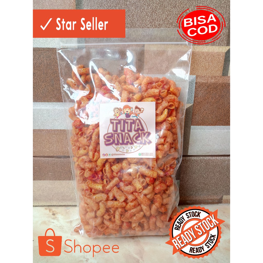 

Macaroni Pedas | Snack Murah | Cemilan | Jajanan | Makanan Ringan | Star Seller
