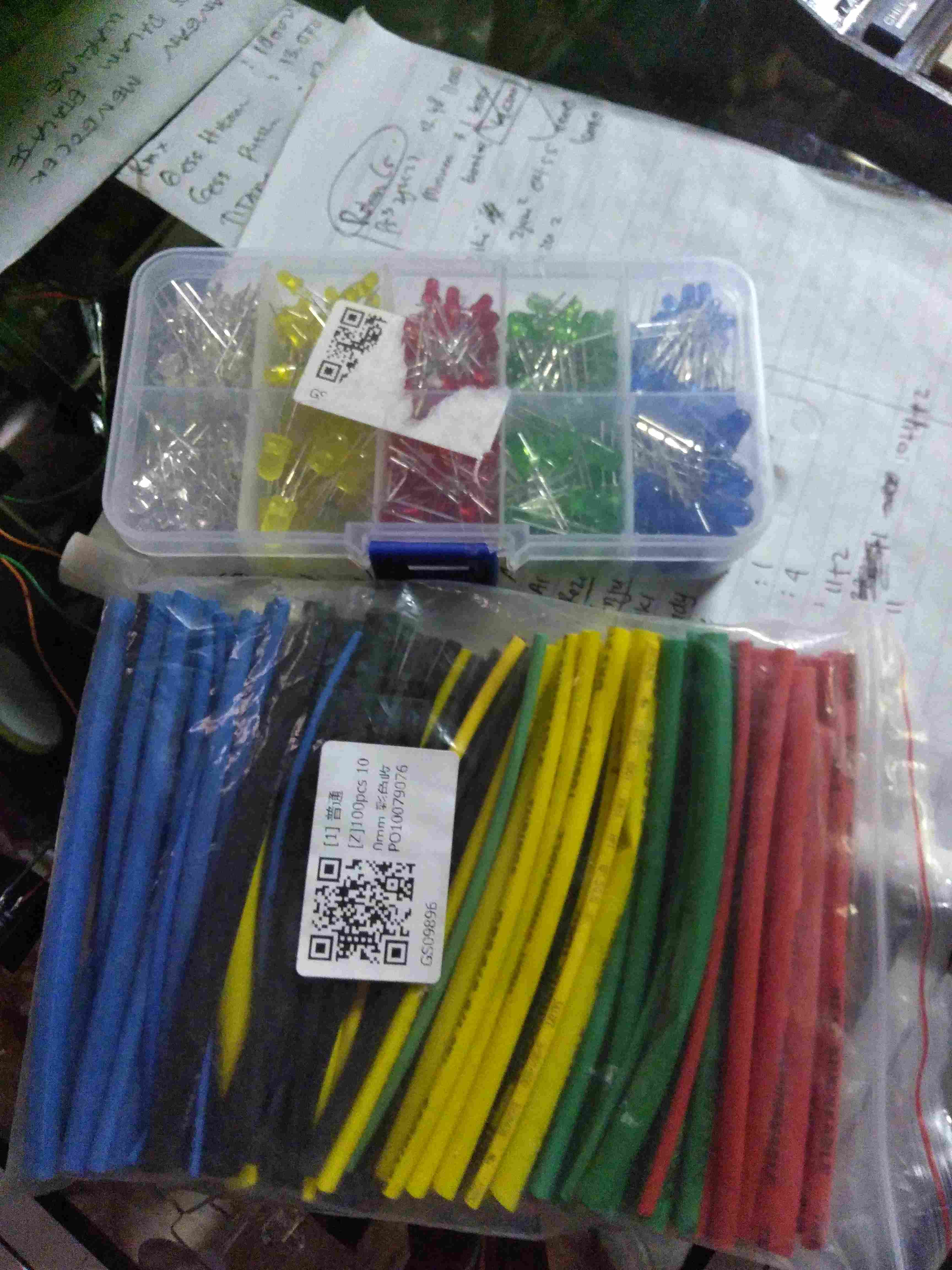 [ready Stock] 100pcs Kabel Bakar Heat Shrink 5 Ukuran 5 Warna 100mm