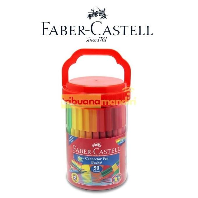 

(BISA COD) Connector Pen 50 Warna Faber Castell Bucket STOK TERBATAS Kode 193