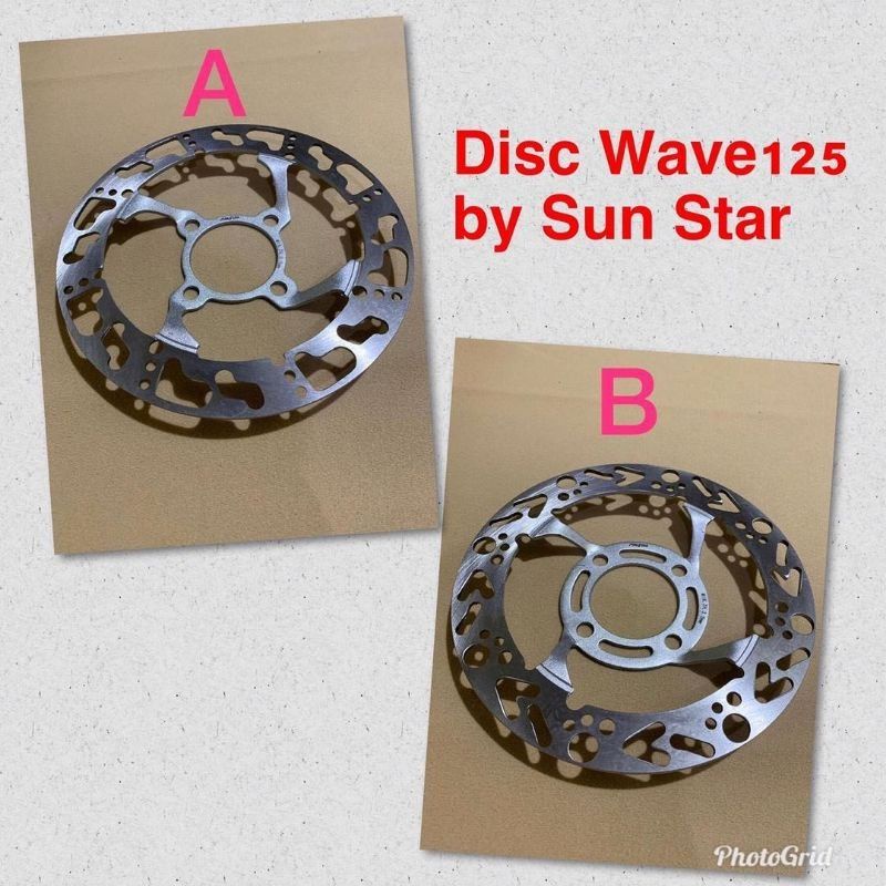 Disk Disc Piringan Cakram Depan Cekung lubang 4 coak Piringan Sunstar Wave kharisma Supra 125 wave