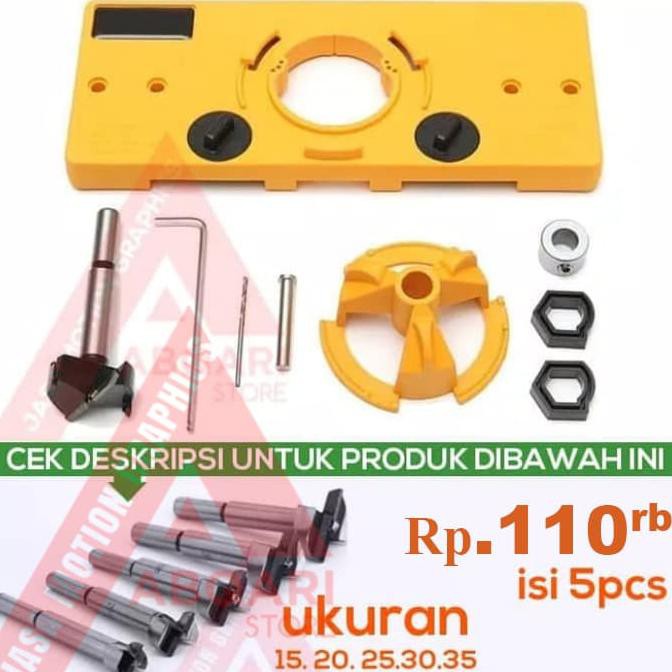 hinge jig bor engsel sendok / drill guide / panel pintu
