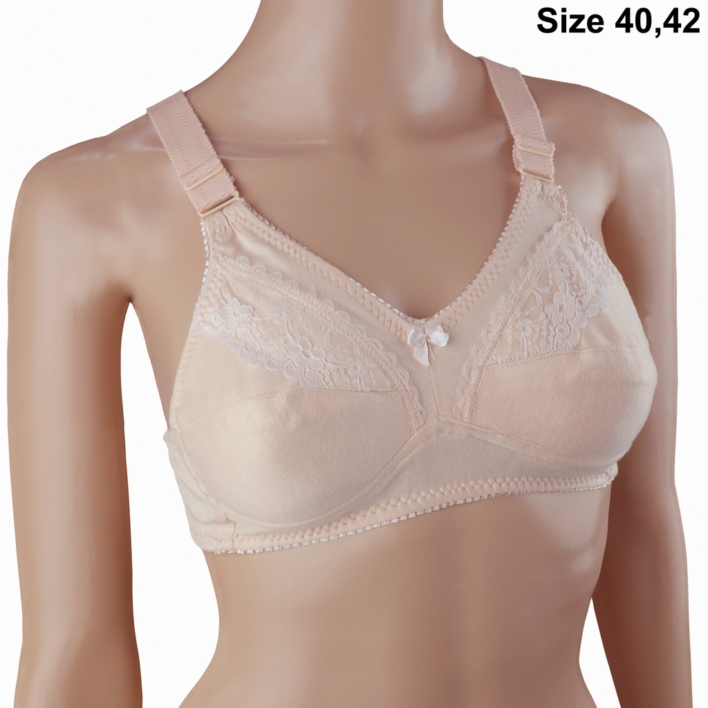 PALUPI Bra BH Lokal Premium Quality Renda Cup Besar Tali Lebar Jumbo Size 40 42 Untuk Wanita Ibu Bah