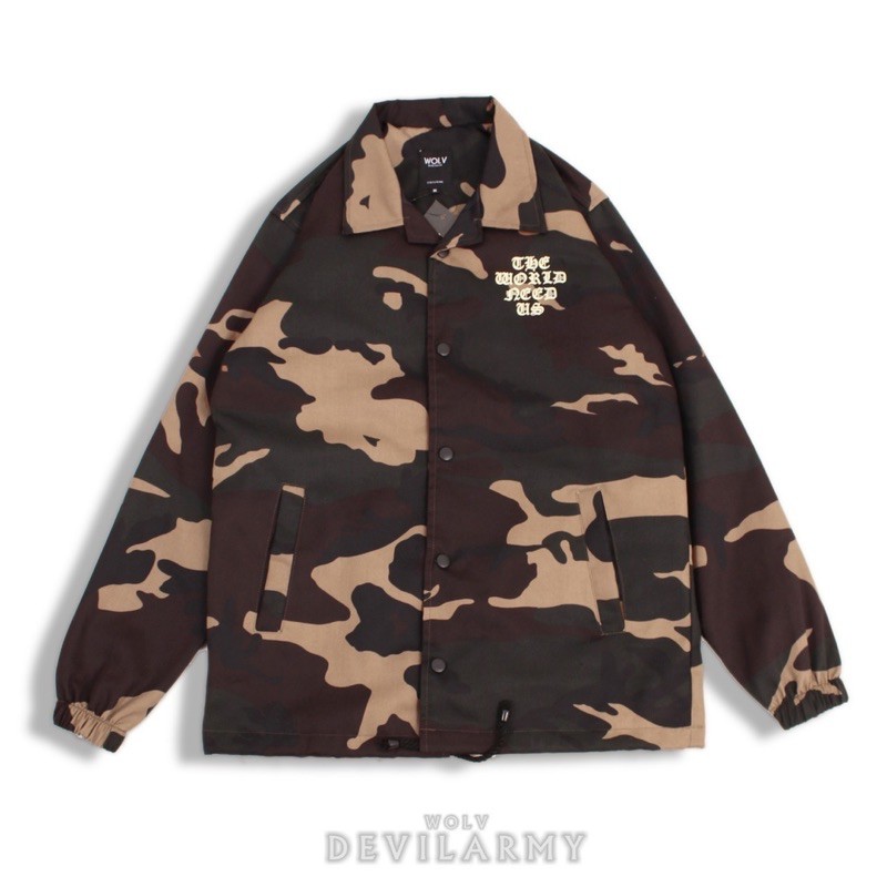 COACH JACKET THE WORLD AESTHETIC CAMO - ORIGINAL WOLV