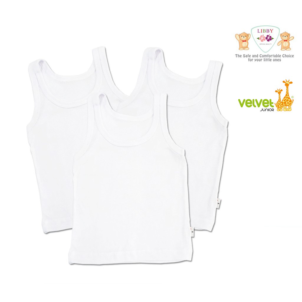 SINGLET LIBBY VELVET  JUNIOR  MURAH  KAOS DALAM BAYI  ANAK  