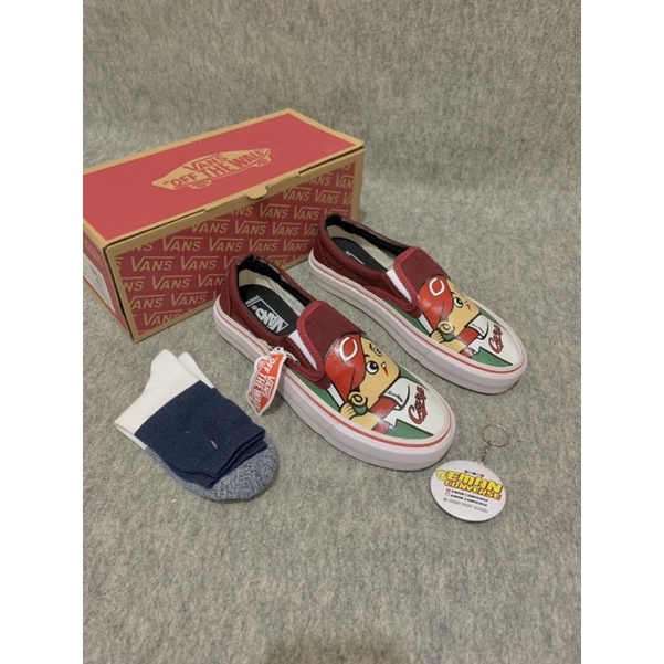 SEPATU V4NS SLIP ON X HIROSHIMA TOYO CRAP PREMIUM