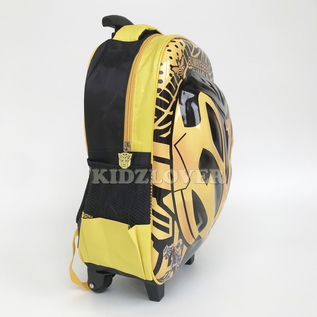 Tas 3D Timbul Koper Ransel Anak Sekolah SD(ukuran 16&quot;) Trolley Dorong Troli / Tas troli anak laki laki / tas troli anak perempuan / tas troli anak