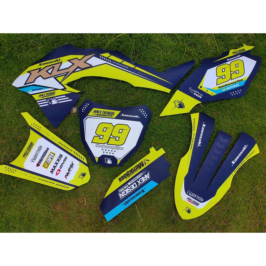 DECAL STIKER CUSTOM KLX - DTRACKER -KLX S/OLD -GORDON