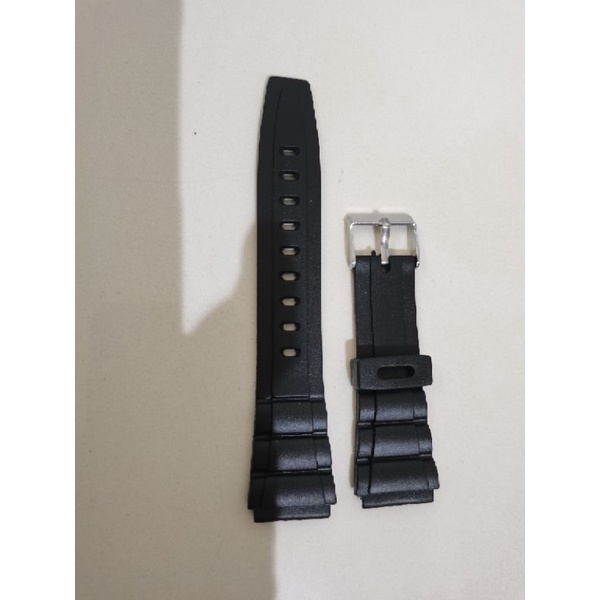 Strap tali 20mm karet rubber alternatif jam Tangan Q&amp;Q DLL..