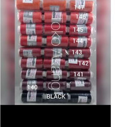 ♢ benang jahit merk tambang/rope brand 140 - 147 hitam 166 - 174 ♡
