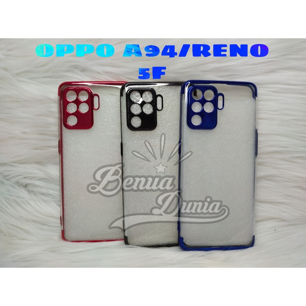 CASE OPPO A94/RENO 5F -RENO 5 4G//SOFCASE SHINING CHROME PREMIUM - BD