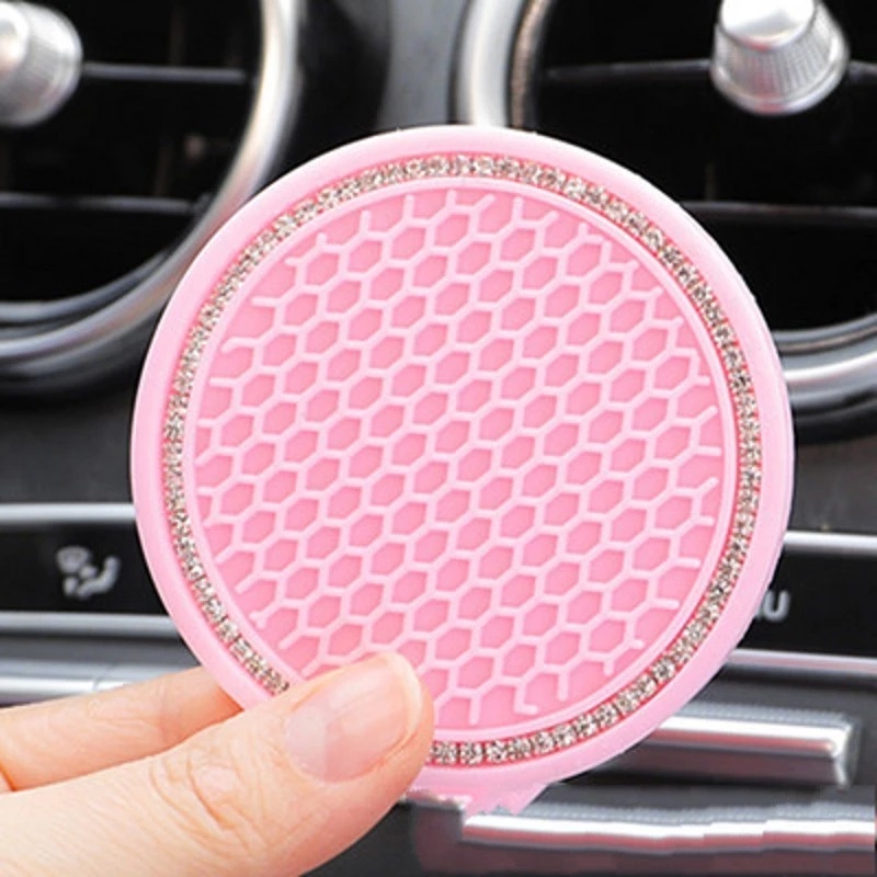 Non-slip Car Water Cup Pad,Diamond Car Coaster