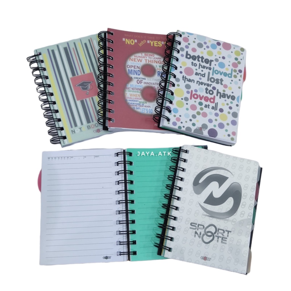 BUKU RING NOTEBOOK A6 MINI 120 LBR TEBAL DIARY MEMO SOUVENIR NOTES BUKU