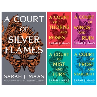 (ENGLISH) BUKU SARAH J MAAS - SILVER FLAMES - THORNS &amp; ROSES - WINGS &amp; RUIN - FROST &amp; STARLIGHT - MIST &amp; FURY [ORIGINAL]