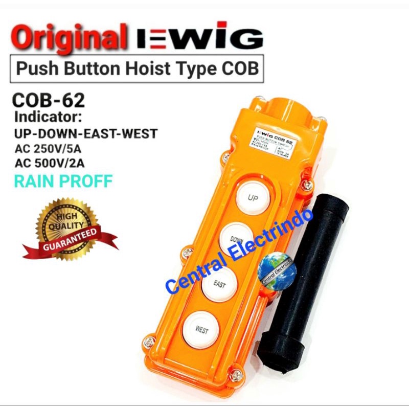 Push Button Hoist 4 Tombol COB-62 EWIG.