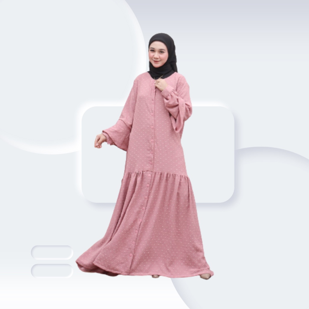 GAMIS CRINKLE URAGIRI PREMIUM /DRESS CRINKLE URAGIRI /MIDI DRESS CRINKLE KEKINIAN